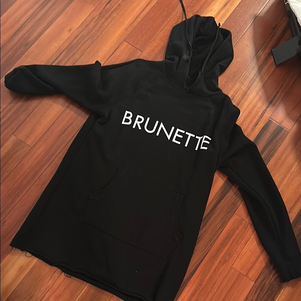 Black 'BRUNETTE' Hoodie